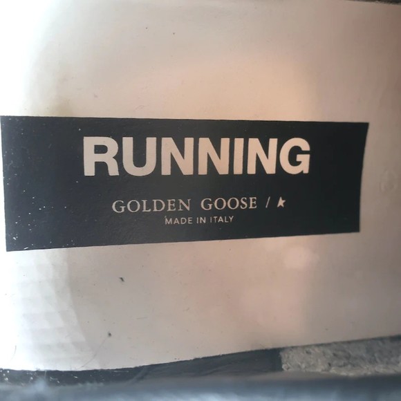 Golden Goose Running Sole Sneakers Black Suede Size 42 - Picture 10 of 12